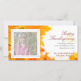 Christian Thanksgiving Photo Card Julkort