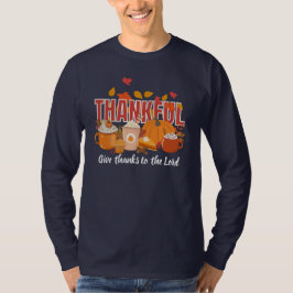 Christian Thanksgiving Pumpkin THANKFUL T Shirt