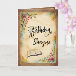 Christian Thated Folthday Greeting Card Kort