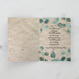 Christian Thated Folthday Greeting Card Kort