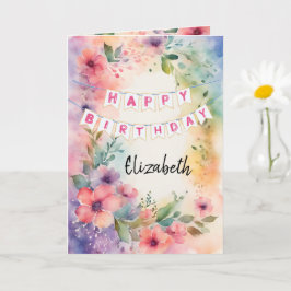 Christian Thated Folthday Greeting Card Kort