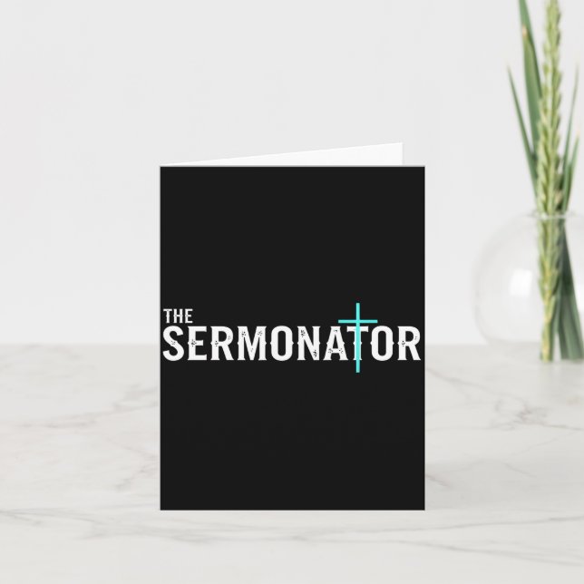Christian The Sermonator - Pastor &amp; Preacher C Kort (Framsida)