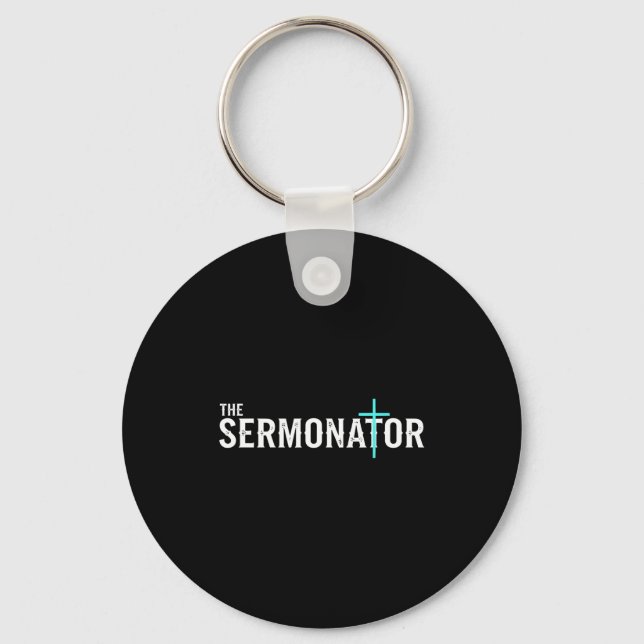 Christian The Sermonator - Pastor &amp; Preacher C Nyckelring (Framsida)