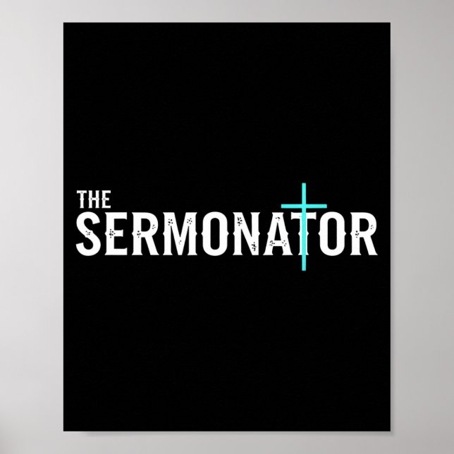 Christian The Sermonator - Pastor &amp; Preacher C Poster (Framsidan)