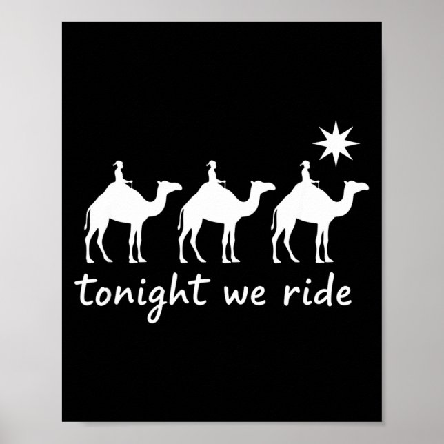 Christian Tonight We Ride Three Wise Men Christmas Poster (Framsidan)