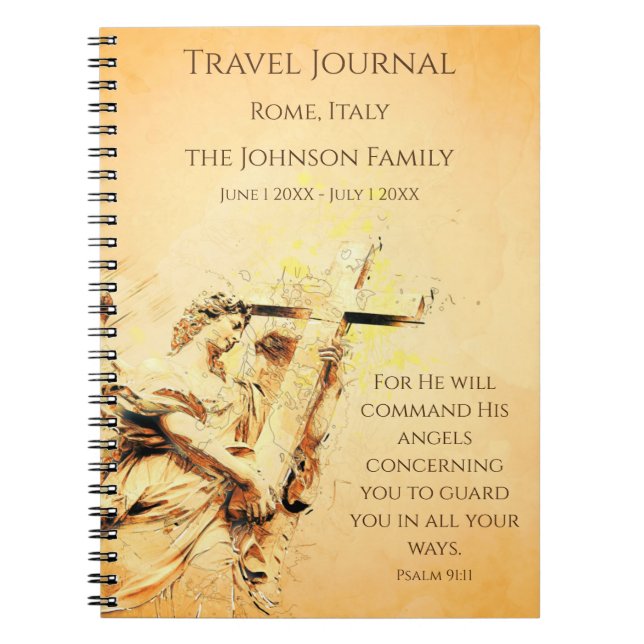 Christian Travel Journal Personlig bärbar dator Anteckningsbok (Framsidan)