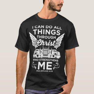 Christian Trucker Do All Sak Lastbil Driver T Shirt