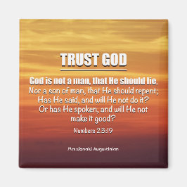 Christian TRUST GOD Numbers 23:19 Magnet