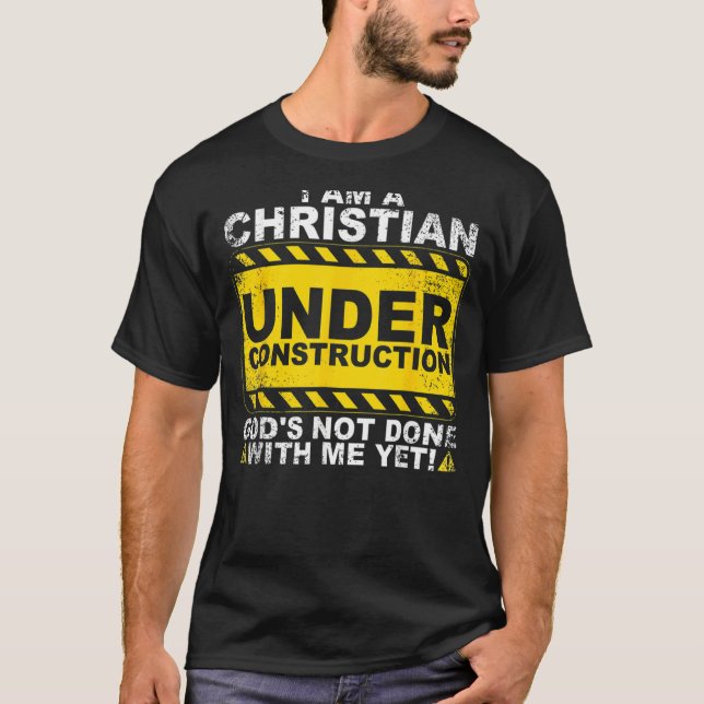 Christian under Construction Catholik Manar Women T Shirt (Framsida)