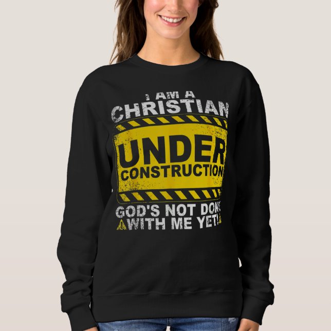 Christian under Construction Catholik Manar Women T Shirt (Framsida)