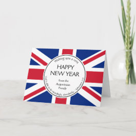 Christian UNION JACK Gott nytt år Helgdag Card Helgkort