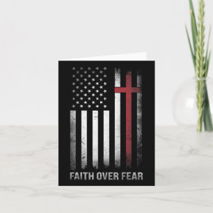 Christian Us USA flagga American Kristus Faith Ove Kort