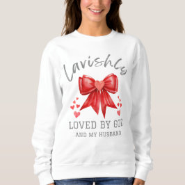 Christian Valentine LAVISHLY LOVED Coquette Bow T Shirt