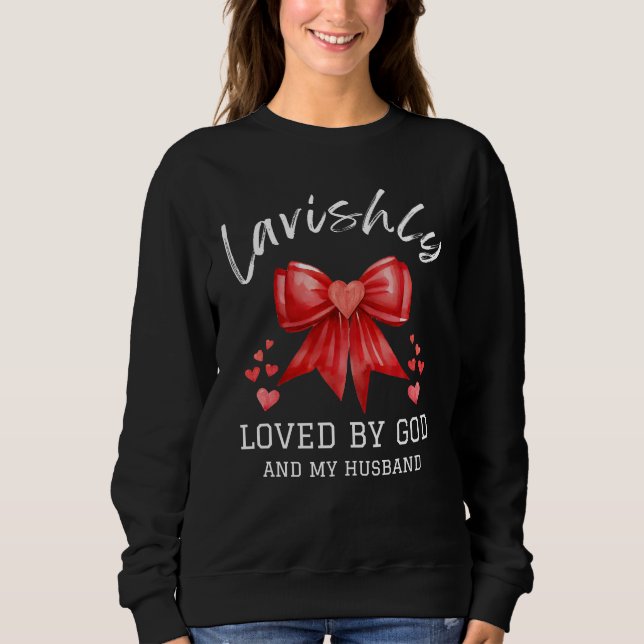 Christian Valentine LAVISHLY LOVED Coquette Bow T Shirt (Framsida)