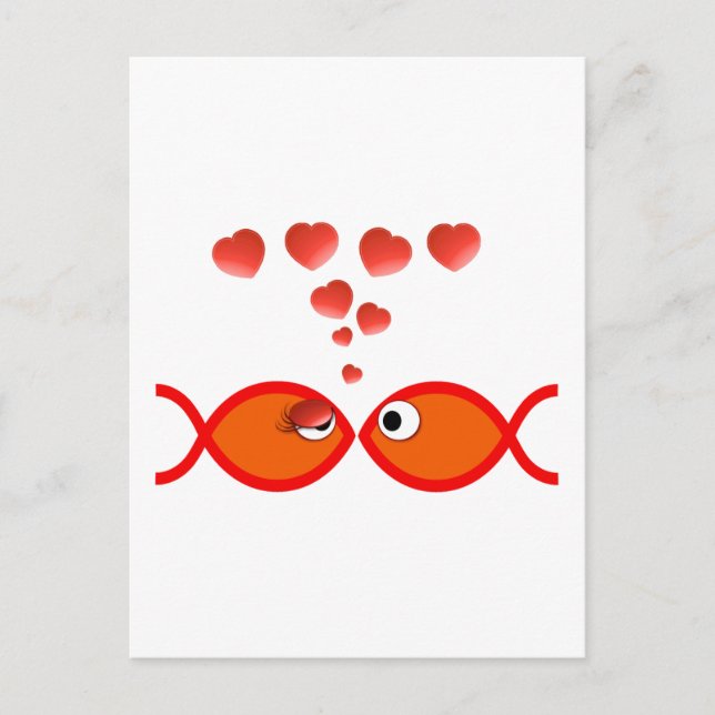 Christian Valentine Orange v2 Helg Vykort (Framsida)