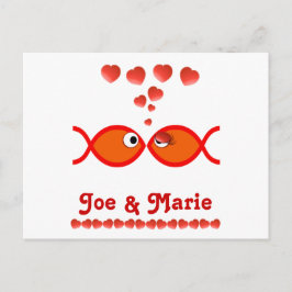 Christian Valentine Symbols - Orange v1 Helg Vykort