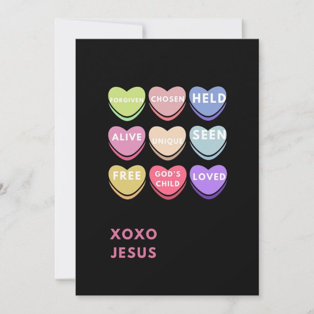 Christian Valentines day Card Inbjudningar (Framsida)