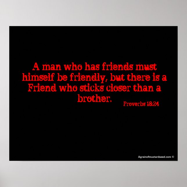 Christian Vänskap Poster (Framsidan)