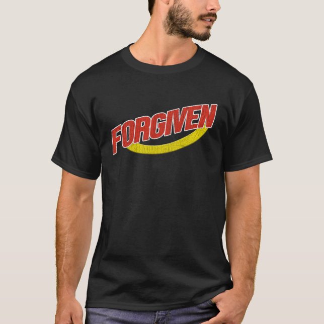Christian Vintage Forgiven Christian Graphic T Shirt (Framsida)