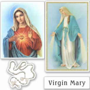Christian Virgin Mary Decals Car Window eller Lapt Klistermärken