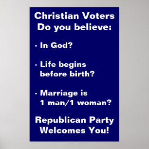 Christian Voters poster