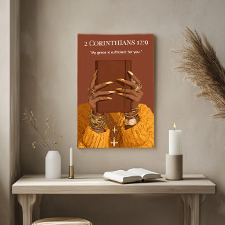 Christian Wall Art | Bibelskript Poster