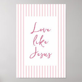Christian Wall Art Decor Rosa Girl Girl Rumme Poster