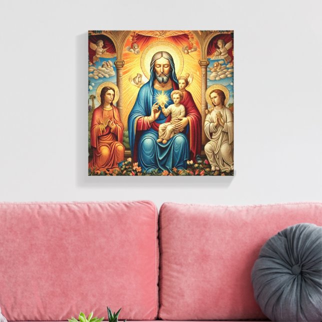 Christian Wall Art Motif Canvastryck (Insitu (Vardagsrum))