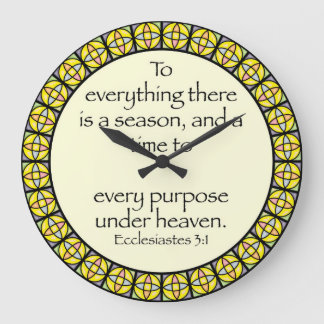 Christian Wall Clock - Ecclesiastes 3:1 Stor Klocka