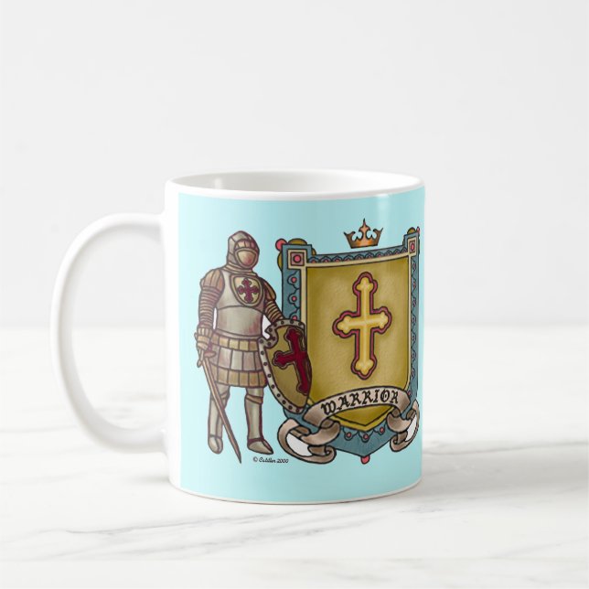 Christian Warrior For Gud Kaffemugg (Vänster)