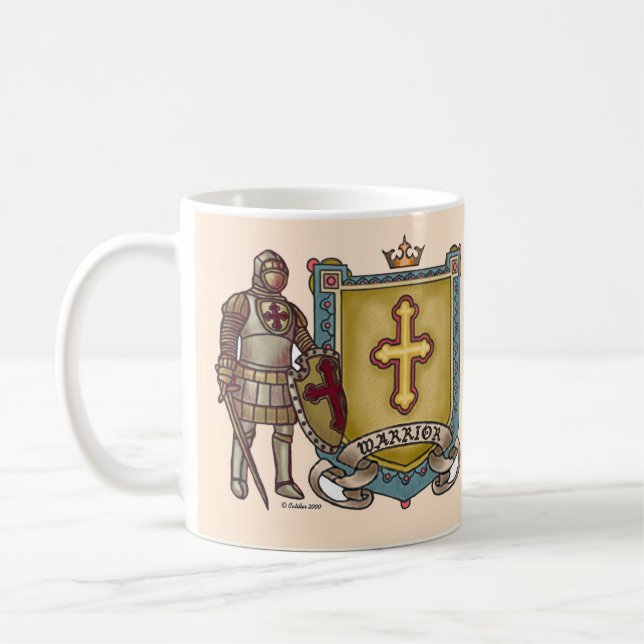Christian Warrior For Gud Kaffemugg (Vänster)