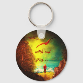 Christian watch and be Keychain Nyckelring