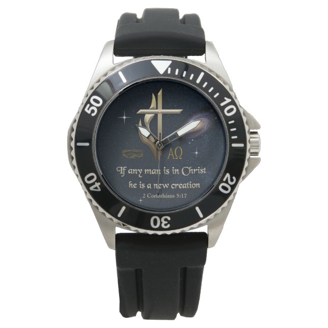 Christian Watch, bibelverlig versalskrift Armbandsur (Framsida)