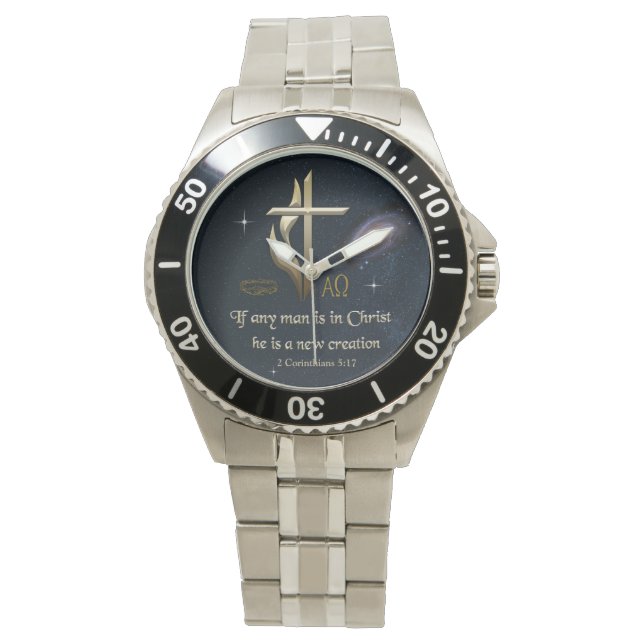 Christian Watch, bibelverlig versalskrift Armbandsur (Framsida)