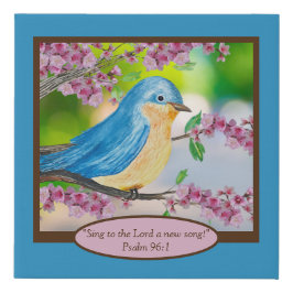 Christian Watercolor Bluebird