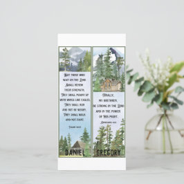 Christian Watercolor Nature Scripture Bokmärken Ca Kort