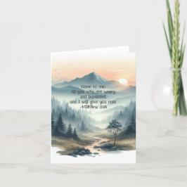 Christian Watercolor Scripture vykort