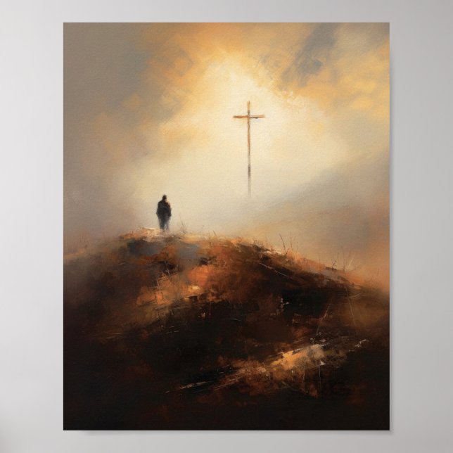 Christian Watercolor Wall konst Herren är mitt ark Poster (Framsidan)