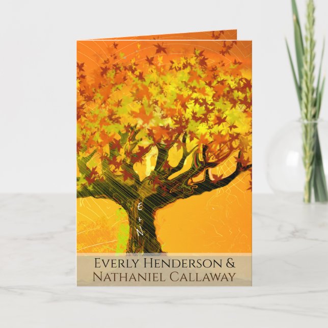 Christian Wedding bjudande De två blir en Inbjudan (Framsida)