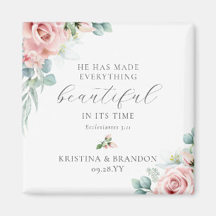 Christian Wedding Favors Bible Verse Magnet