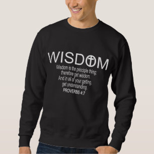 Christian Wisdom säger frukt av andan någonsin Lång Ärmad Tröja