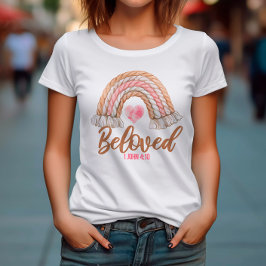 Christian Woman Beloved med vintagen för bibelcita T Shirt
