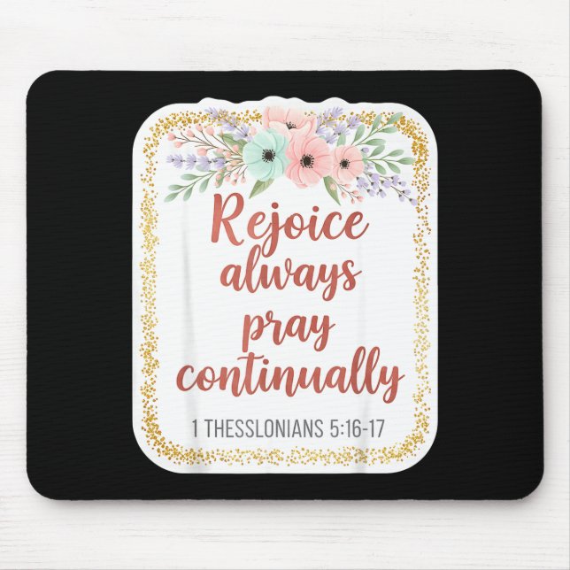 Christian Woman Bible Verse Rejoice Always Pray Co Musmatta (Framsidan)