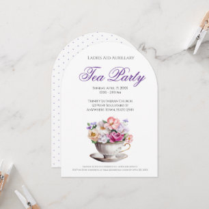 Christian Women Tea Party Inbjudningar