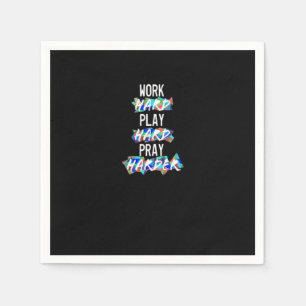 Christian Work Hard, Play Hard, Pray Harder Essent Pappersservett