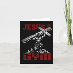 Christian Workout Tee Jesus Gym Bodybuilding der M Kort