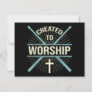 Christian Worship Band Skapat till Worship Drummer Inbjudningar