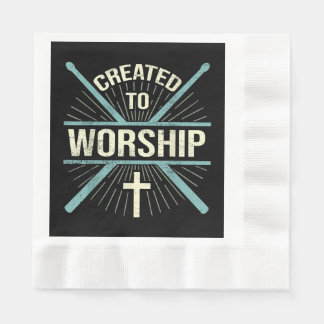 Christian Worship Band Skapat till Worship Drummer Pappersservett