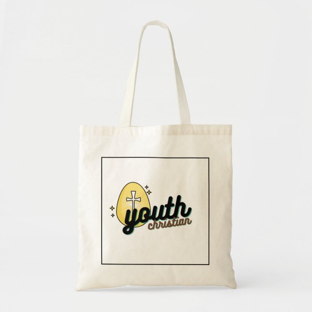 Christian Youth Egg Kor Tote Bag Tygkasse (Framsidan)