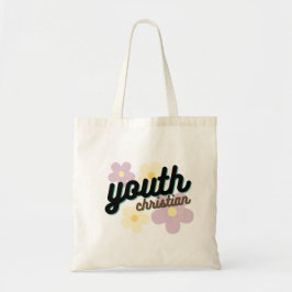 Christian Youth Flower Tote Bag Tygkasse